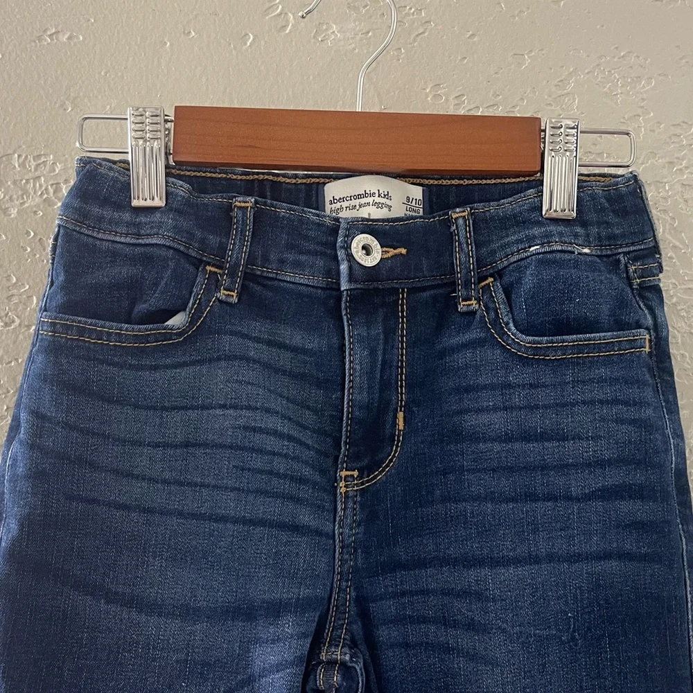 Abercrombie Kids Classic Indigo High Rise‎ Jean Leggings Size 9/10 Long
